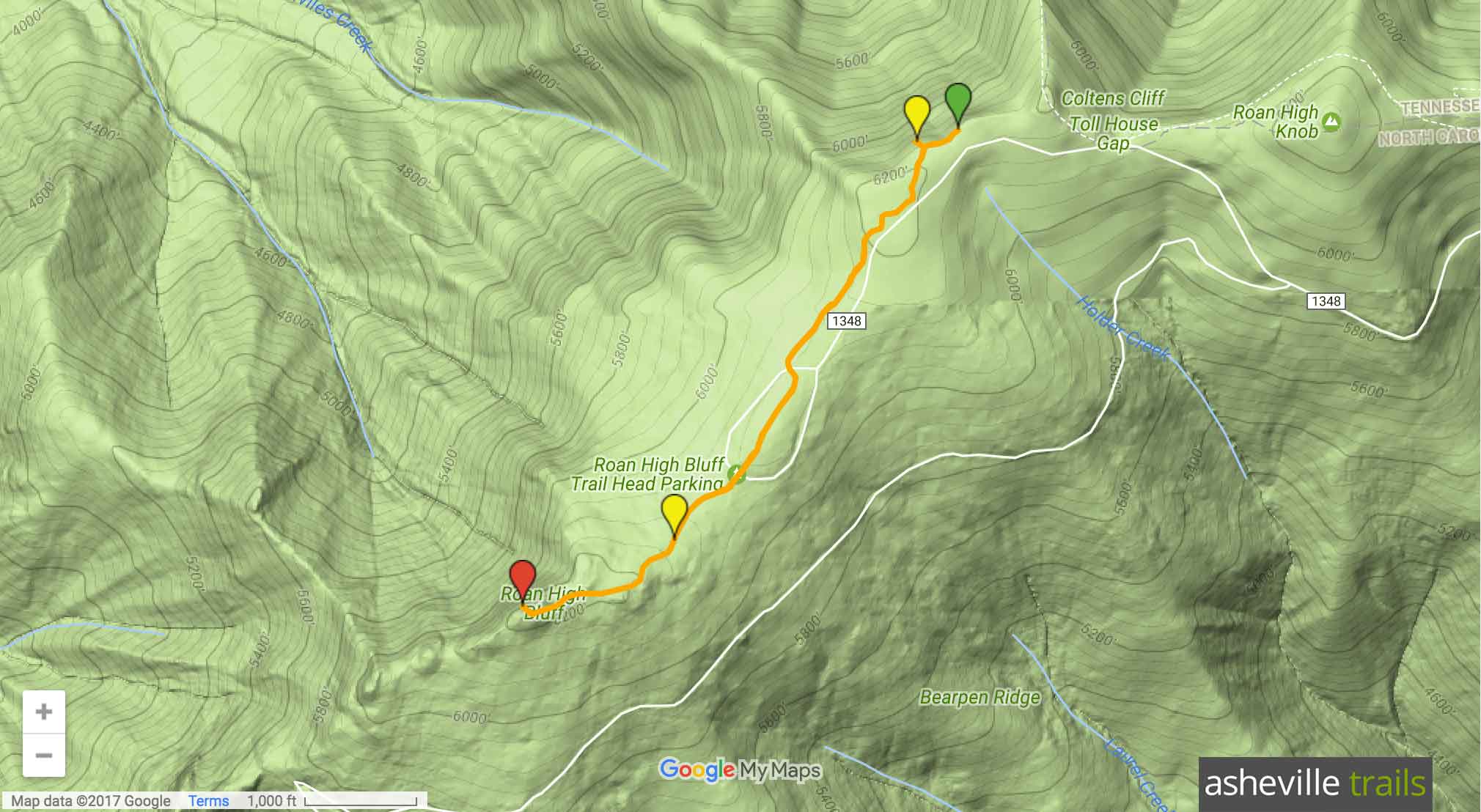 Roan High Bluff hiking the Cloudland Trail at Roan Mountain