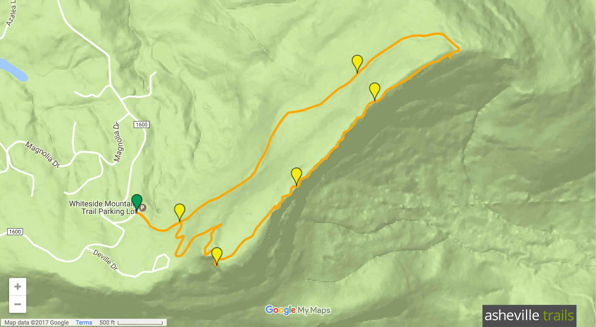 Whiteside Mountain Trail