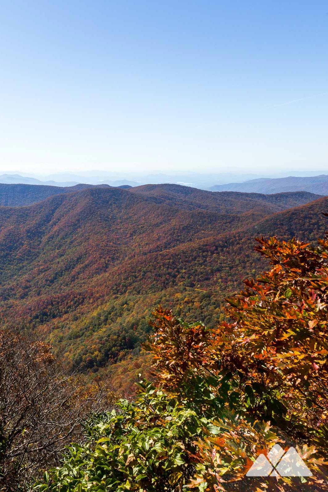 Standing Indian Mountain: Appalachian Trail from Deep Gap, NC