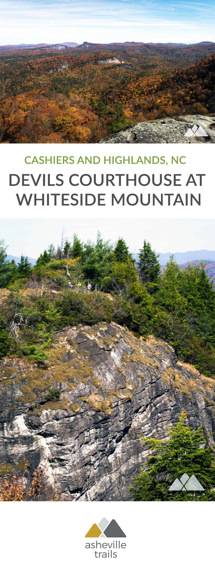 Devils Courthouse at Whiteside Mountain in Highlands, NC