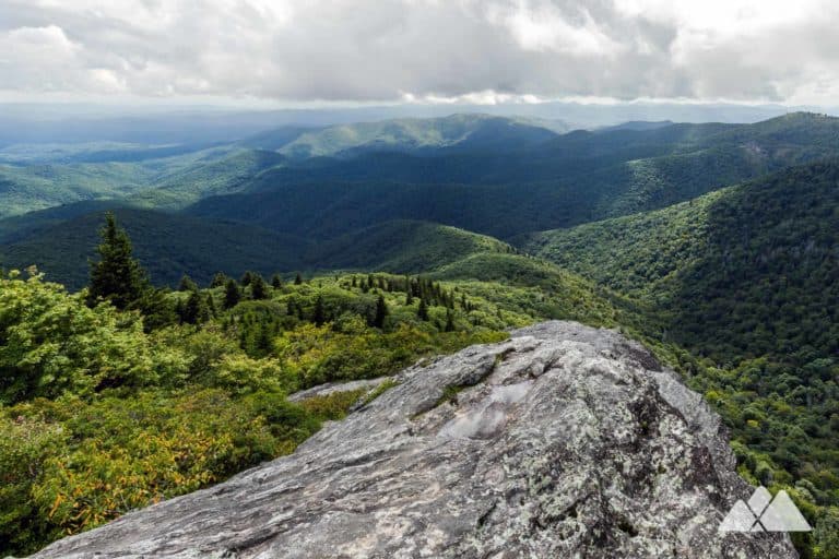 Roan High Bluff hiking the Cloudland Trail at Roan Mountain