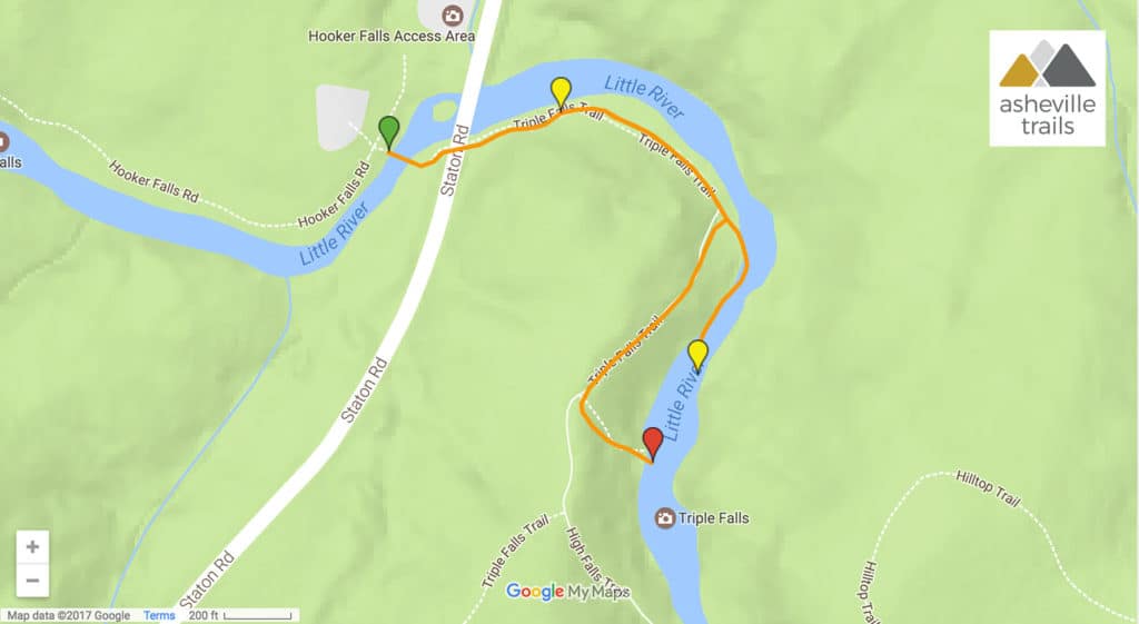 Triple Falls NC at DuPont State Forest