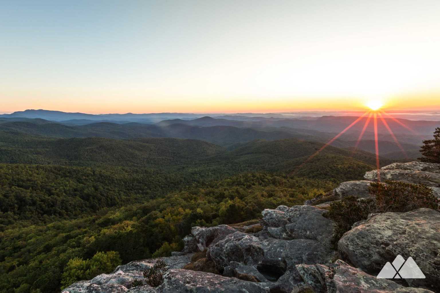 Hawksbill Mountain at Linville Asheville Trails