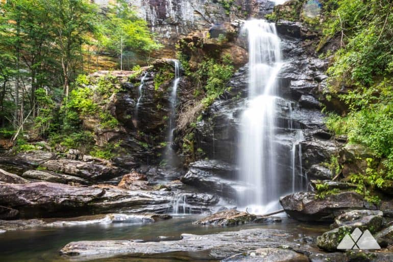 High Falls Waterfall at Lake Glenville